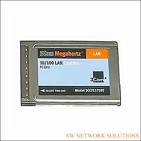 3COM 10/100 LAN ETHERNET 32BIT CARDBUS PC PCMCIA CARD PULLED p/n 3CCFE575BT