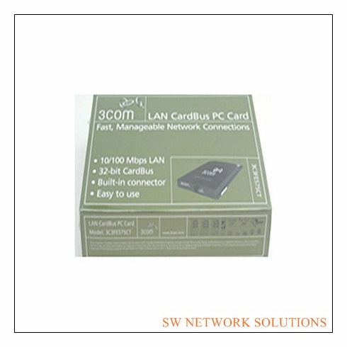 3COM CARDBUS ETHERNET 10/100BASE T PCMCIA CARD p/n 3C3FE575CT