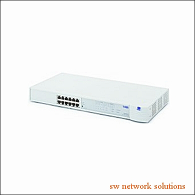 3COM HUB SUPERSTACK II ETHERNET 10/100MBPS 12-PORTS REFURB p/n 3c16610
