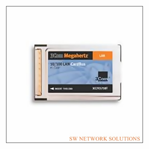 3COM LAN PCMICA PC CARD 10/100 MEGAHERTZ PULLED p/n 3CXFE575BT