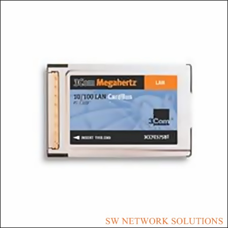 3COM LAN PCMICA PC CARD 10/100 MEGAHERTZ PULLED p/n 3CXFE575BT