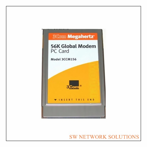 3COM MEGAHERTZ 56K GLOBAL MODEM PC CARD MODEM RETAIL p/n 3CCM156
