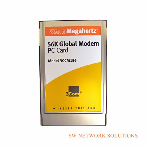 3COM MEGAHERTZ 56K GLOBAL MODEM PC CARD PULLED p/n 3CCM156