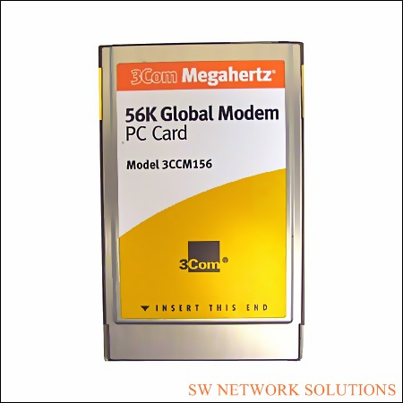 3COM MEGAHERTZ 56K GLOBAL MODEM PC CARD PULLED p/n 3CCM156
