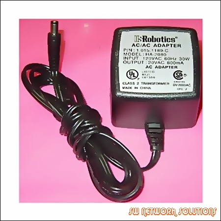 3COM ROBOTICS AC ADAPTER 20VAC 800MA BULK P/N 1.015.1189-C