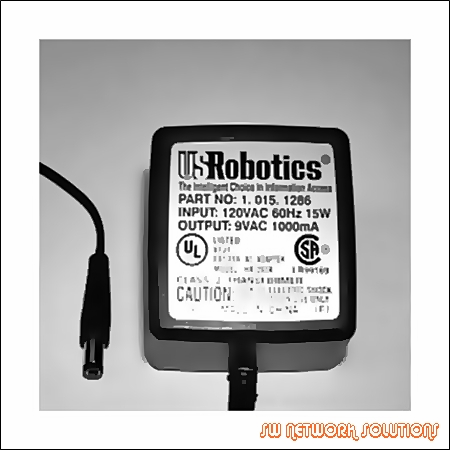3COM US ROBOTICS 9VAC 1000MA AC ADAPTER P/N HA-091A
