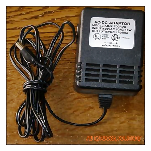5VDC AC-DC ADAPTER p/n AD-51200RDU