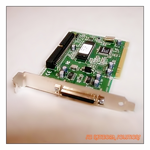 ADAPTEC PCI SCSI 50PIN INT & DB25 EXT for SCANNER HD CDROM ETC p/n ava-2903b 