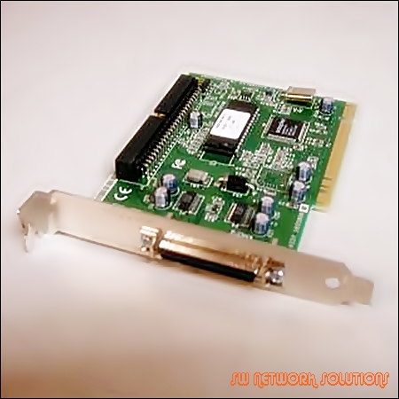 ADAPTEC PCI SCSI 50PIN INT & DB25 EXT for SCANNER HD CDROM ETC p/n ava-2903b 