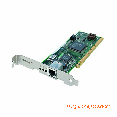 ADAPTEC SINGLE-PORT 64BIT PCI NETWORK INTERFACE CARD for FAST ETHERNET PULL p/n ANA-62011/TX