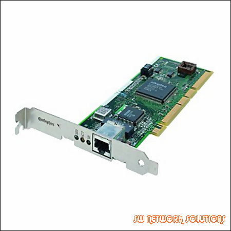 ADAPTEC SINGLE-PORT 64BIT PCI NETWORK INTERFACE CARD for FAST ETHERNET PULL p/n ANA-62011/TX