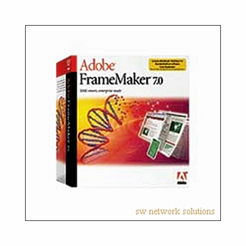 ADOBE FRAMEMAKER 7.0 WIN CDSET CLP OEM p/n 27910404