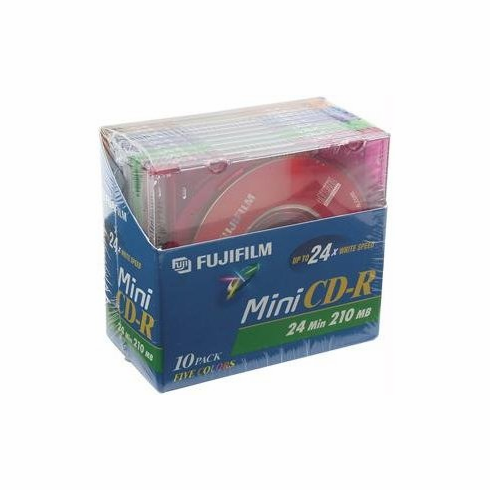 FUJIFILM Mini CD-R 24 Min 210 MB 10/pk 25301510