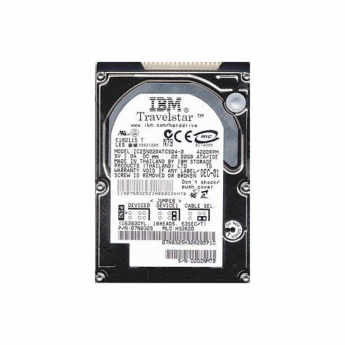 HITACHI 20GB 4200RPM 2.5" 9.5MM Laptop HDD p/n IC25N020ATCS04-0