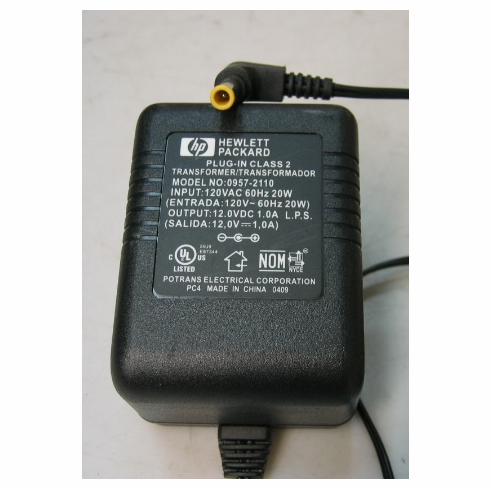 HP 12VDC AC ADAPTER P/N 0957-2110