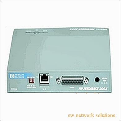 HP JETDIRECT 300X EXTERNAL PRINT SERVER p/n J3263A.