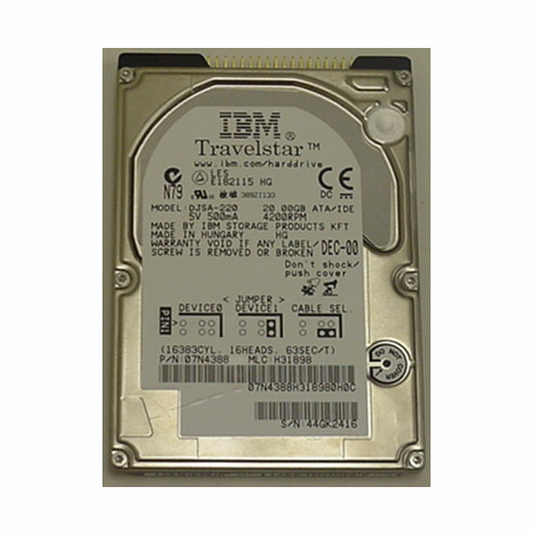 IBM 20GB 4200 RPM 2.5" 9.5MM ATA/IDE LAPTOP HD p/n 07N4388