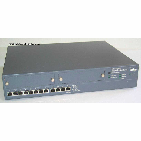 Intel Express 10/100 Stackable Hub 12 Port 3 Hubs p/n EE110TX12