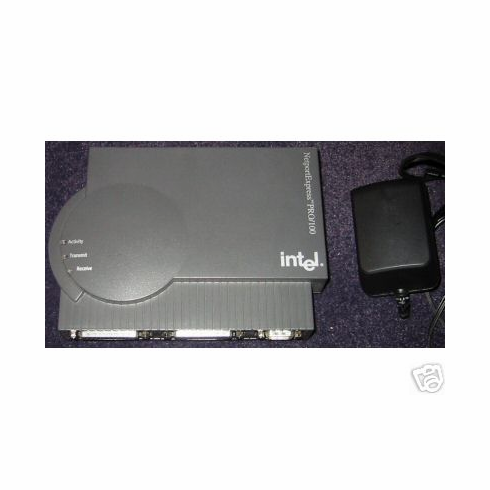 Intel NetportExpress Pro 10BT 2 Parallel 1 Serial Print Server p/n PCLA2151