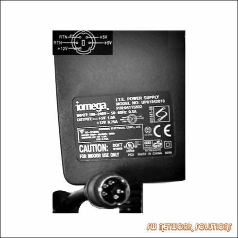 IOMEGA 5V 12V AC ADAPTER P/N UP01842010