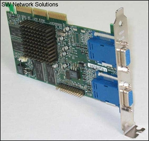 MATROX G45 PLUS DUAL HEAD AGP CARD p/n G45PLUSMDHA16D 