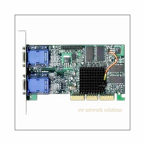 MATROX MILLENNIUM G450 DUAL HEAD 32MB AGP 4X DUAL VGA DDR p/n G45PLUSMDHA32DR