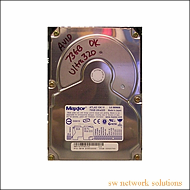MAXTOR 73GB 80PIN 10K RPM U320 SCSI  SCA HDD  p/n KU073J8