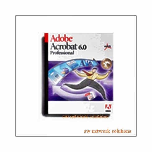 NEW ADOBE ACROBAT 6.0 PROFESSIONAL SOFTWARE for WINDOWS p/n 22020031