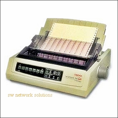 OKIDATA MICROLINE 390 TURBO 24PIN DOT MATRIX PRINTER REFURB p/n 62411901