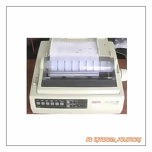 OKIDATA ML320 DOT MATRIX PRINTER REFURB p/n GE5253A
