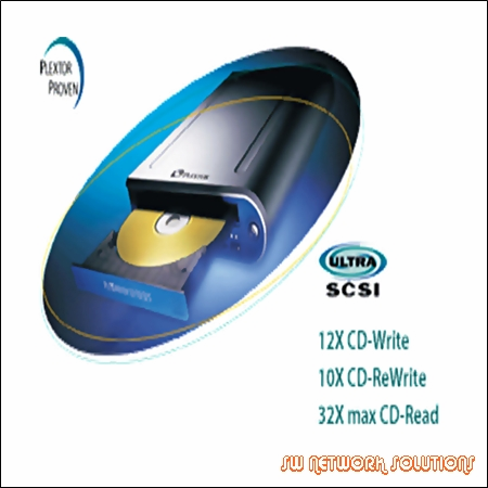 PLEXTOR 12X/10X/32X EXTERNAL SCSI REFURB CDRW p/n PX-W1210TSE