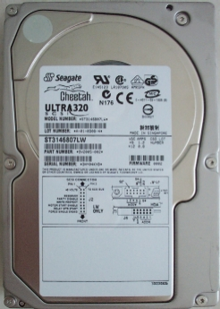 SEAGATE  146GB ULTRA 320 SCSI 10000 RPM 68Pin HDD p/n ST3146807LW