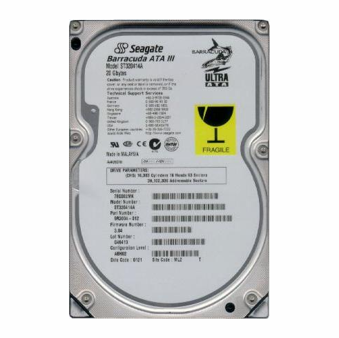 Seagate 20GB 7200rpm ATA-100 HDD p/n ST320414A