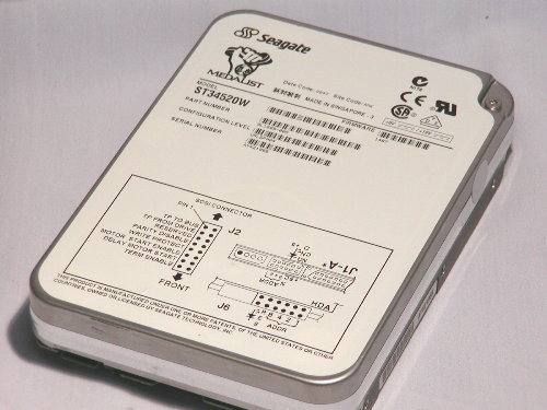 Seagate 4.55GB 68pin 7200rpm SCS REFURB HDD p/n ST34520W