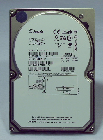 Seagate Cheetah 36XL 18.4GB 80pin 10K rpm Ultra 160 SCSI HD Refurbished p/n ST318405LC