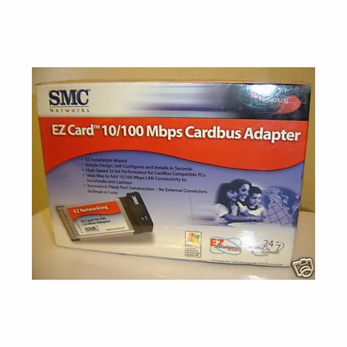 SMC EZ CARD 32-bits 10/100Mbps PCMCIA Adapter p/n SMC8036TX