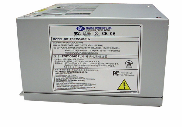 SPI 350W Power Supply p/n FSP350-60PLN