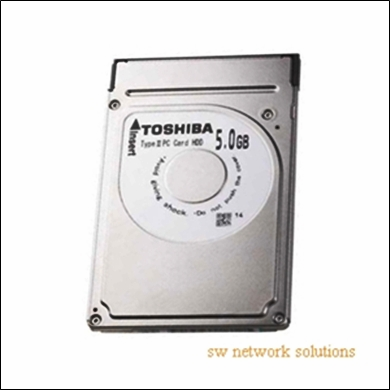 TOSHIBA  5GB 1.8" HDD1232 LAPTOP PCMCIA HDD p/n MK5002MPL 