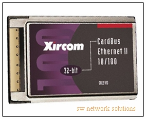 XIRCOM CARDBUS ETHERNET II 10/100 NETWORK ADAPTER p/n CBE2-100