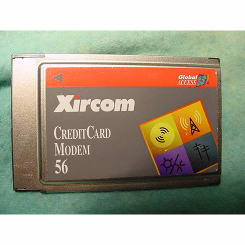 XIRCOM CREDITCARD MODEM 56 CARD P/N CM-56G