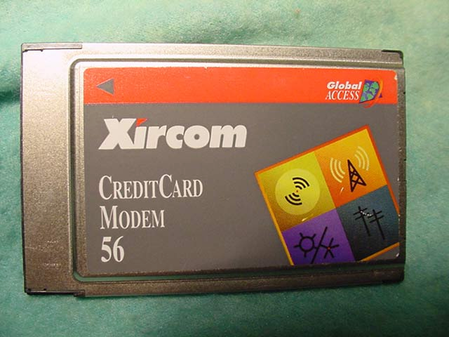 XIRCOM CREDITCARD MODEM 56 CARD P/N CM-56G
