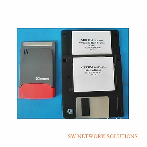 XIRCOM REALPORT 56K V.90 MODEM 16BIT PCMCIA CARD PULLED p/n RM56V1