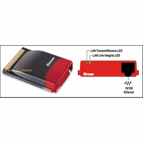 XIRCOM REALPORT ETHERNET 10/100 PCMCIA CARD p/n RBE-100 