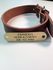 1" Leather Dog Collar With Laser Engraved Nameplate