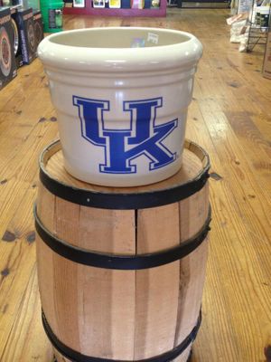 10" UK Stoneware Crown Cylinder Planter