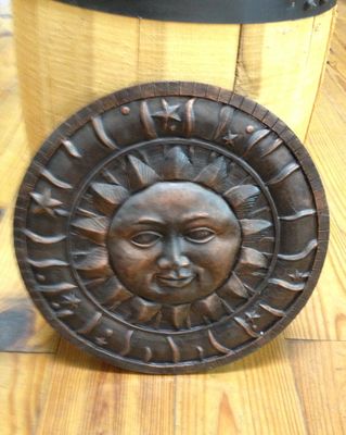 12" Sun Stepping Stone/Wall Plaque