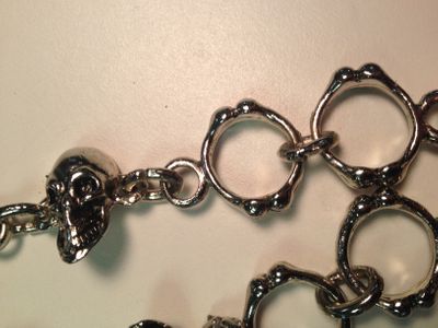 18" Skull & Bones Wallet Chain