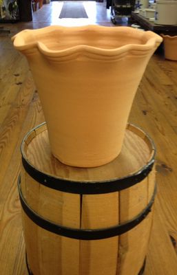 2 Gallon American Made Terra Cotta Fluted Planter
