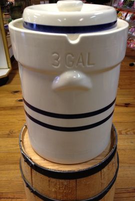 3 Gallon Stoneware Fermentation Jar with Lid & Weights Made In USA