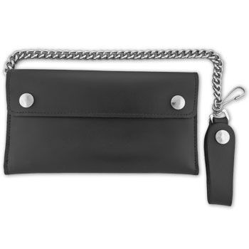 8" Bi-fold Classic Leather Wallet  Made In USA